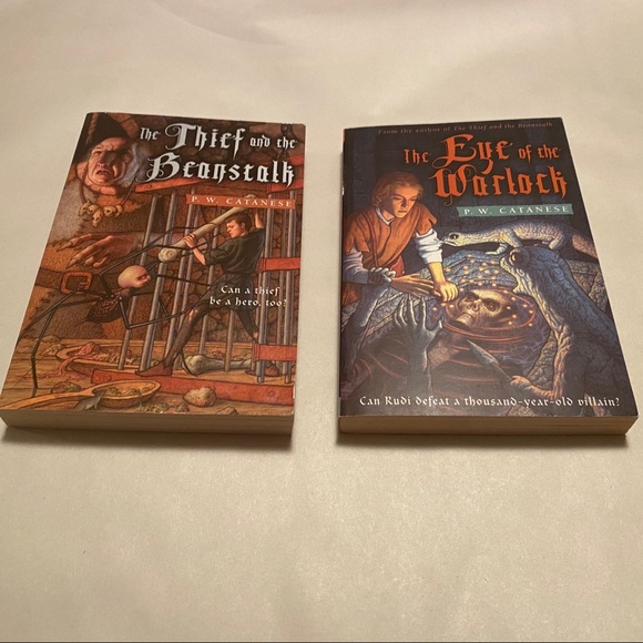 Set of 2 YA Novels Thief & Beanstalk + Warlock Sequel Fantasy Fiction Books - Picture 2 of 8